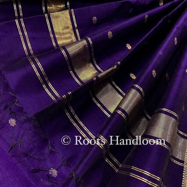 Exquisite Vadamalli Poo Purple Kanchipuram Pure Pattu (Silk) Handloom –  Luxury Pai