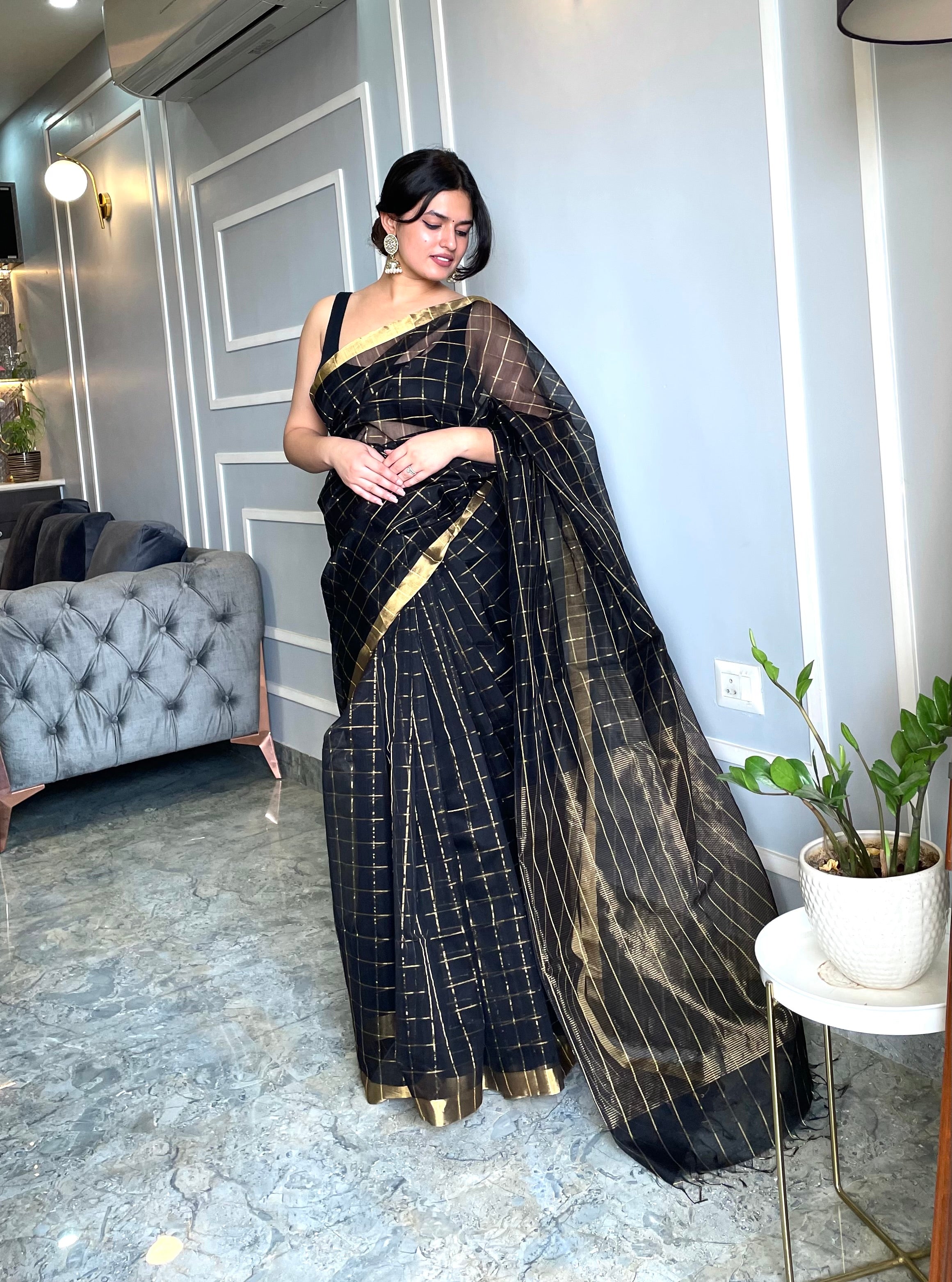 Buy Mad Moon Fashion Printed Bollywood Georgette Black Sarees Online @ Best  Price In India | Flipkart.com