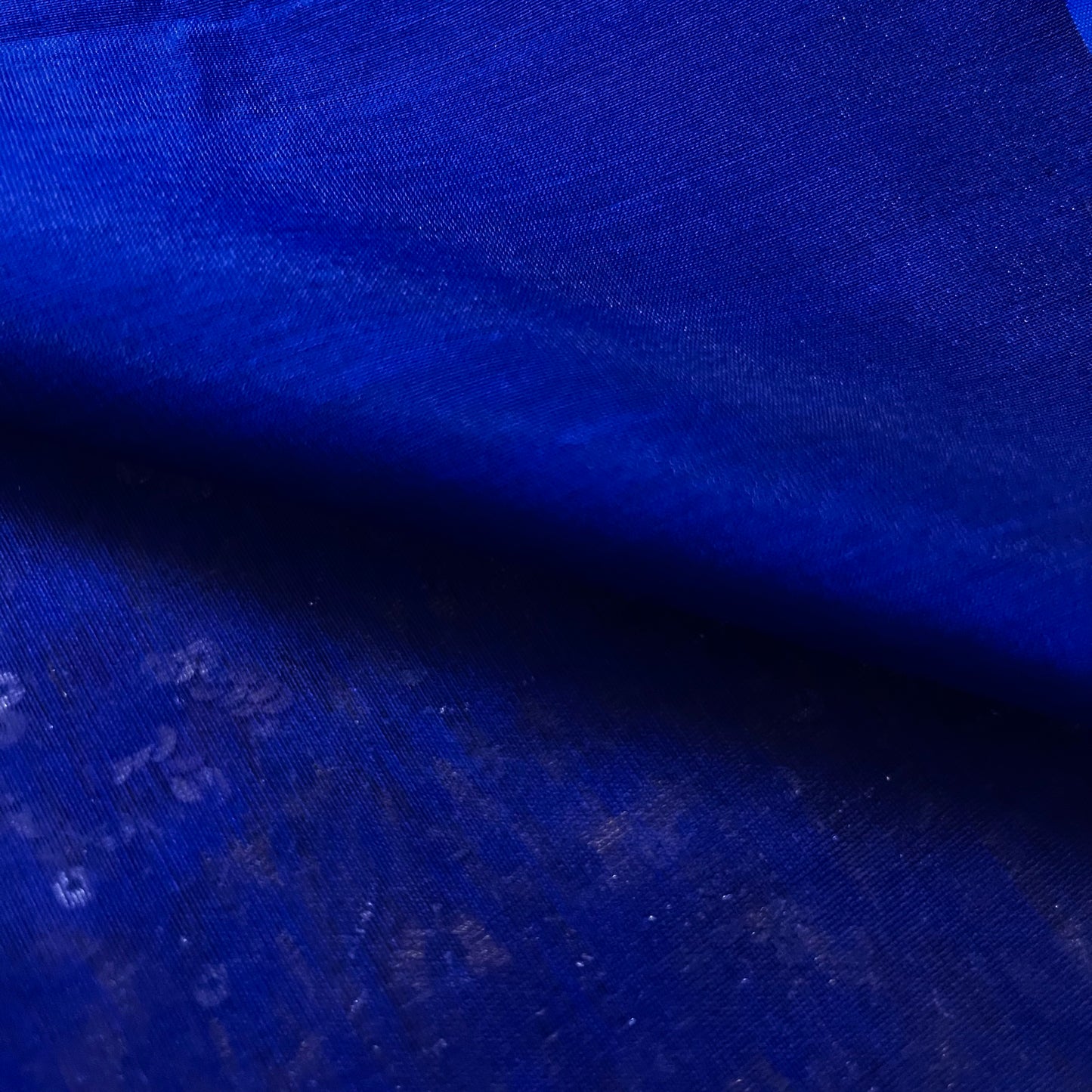 Dark blue and pink maheshwari saree with flower motifs all over